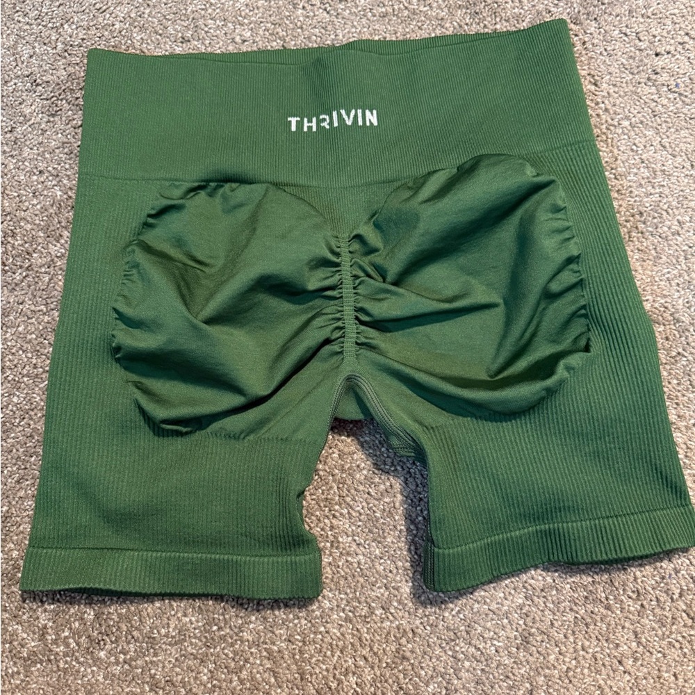 Women's Green Athletic Shorts